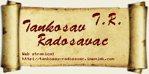 Tankosav Radosavac vizit kartica